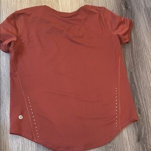 lululemon athletica Red Fitted Polo T-Shirt